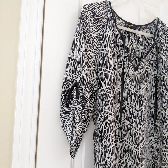 Yumi Kim Tie-Sleeve Silk Blouse - Picture 4 of 6